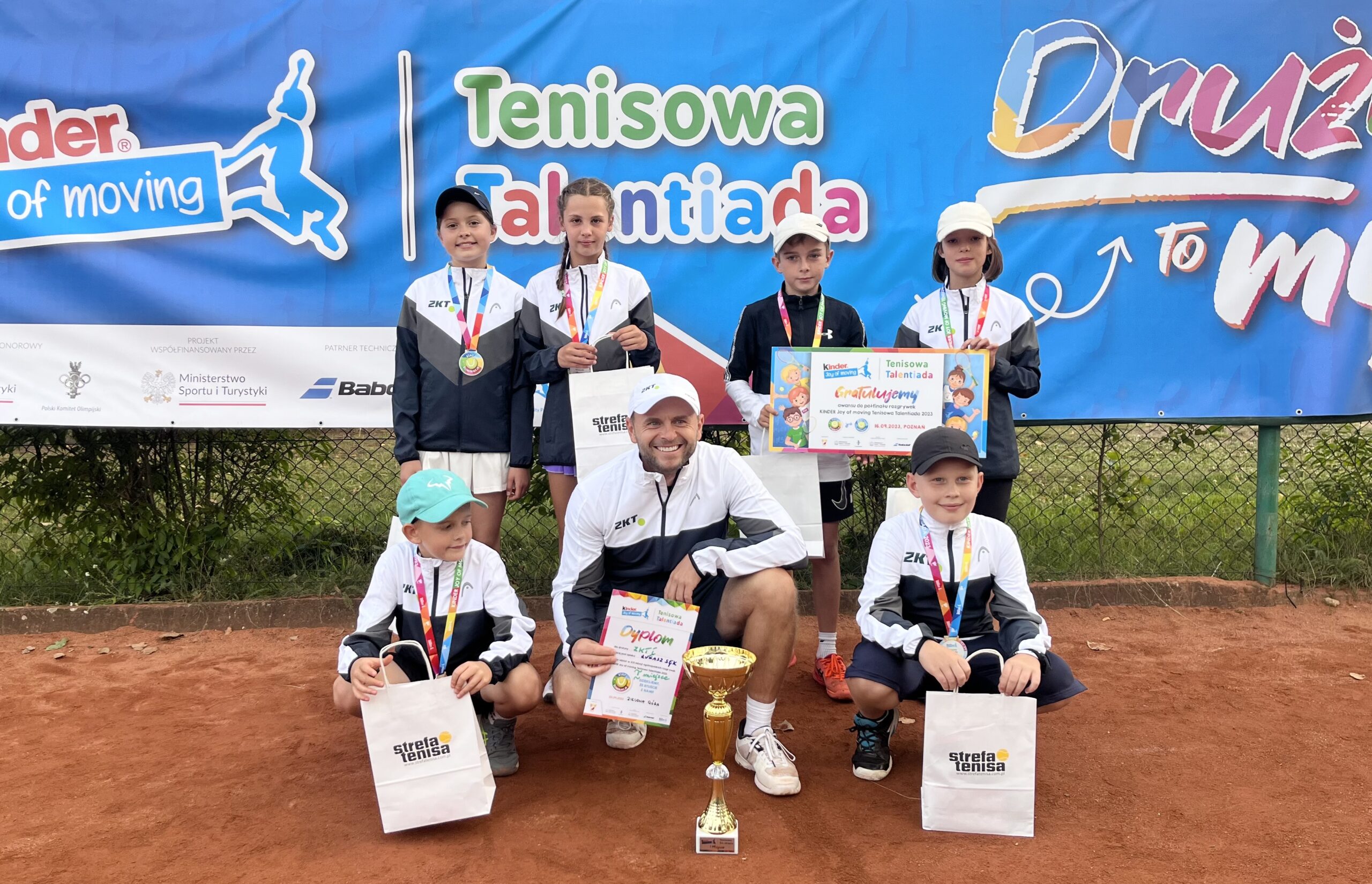 Wygrywamy eliminacje Kinder Joy of moving Tenisowej Talentiady!