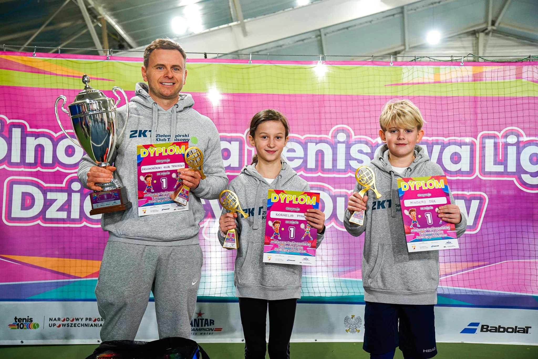 Kornelia i Mikołaj Najlepszym Tenisowym Duetem w Polsce do lat 10!